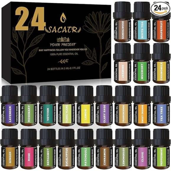 24 Bottles Essential Oil Set - Natural Essential Oils - Perfect for Diffuser - Picture 7 of 7